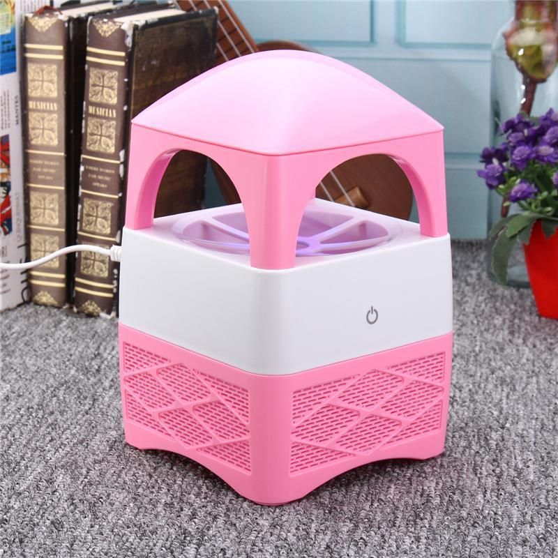 USB Electric Fly Insect Killer Mosquito Bug Trap UV LED Lamp Pest Control Zapper Pink