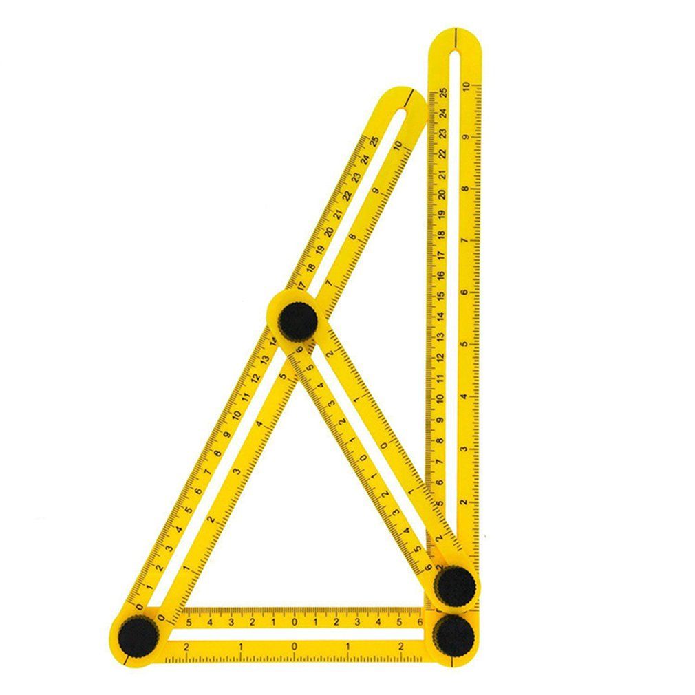 Office Multifunction Ruler Four Corners Activities Four Folding Feet