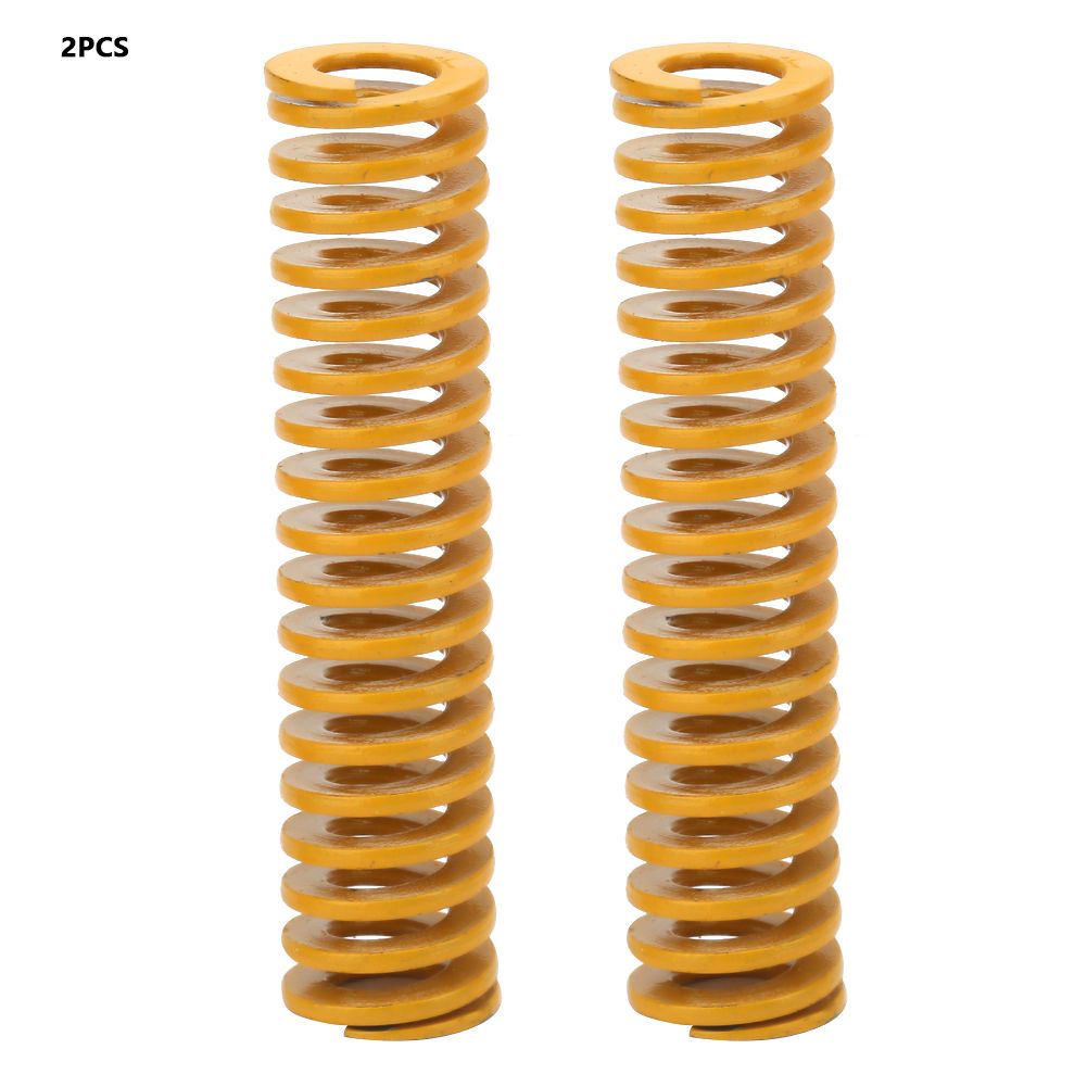 2pcs OD TF12*20~80mm ID 6mm 65MN Steel Extra Light Load Mould Die Spring Yellow