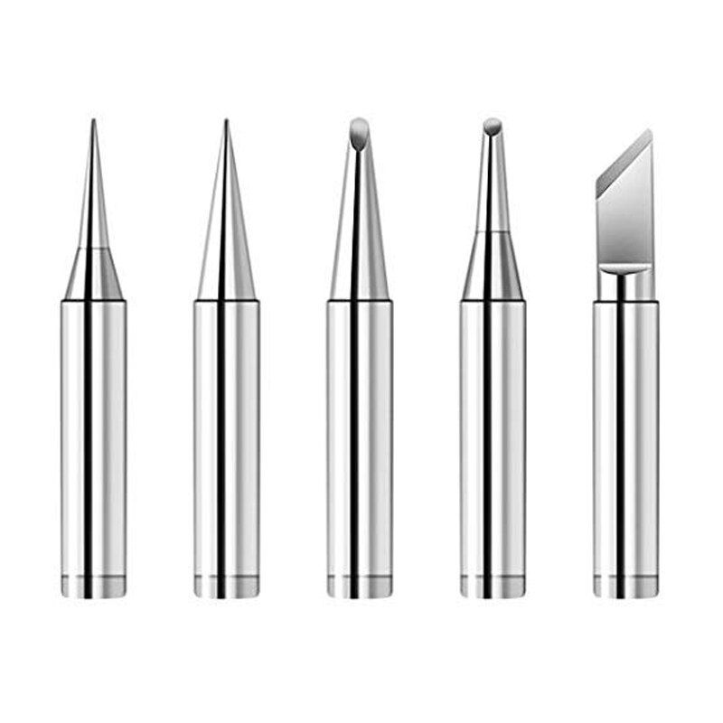 5pcs Lead Free Solder Iron Tips Replacement For Soldering Repair Station and soldering iron kit