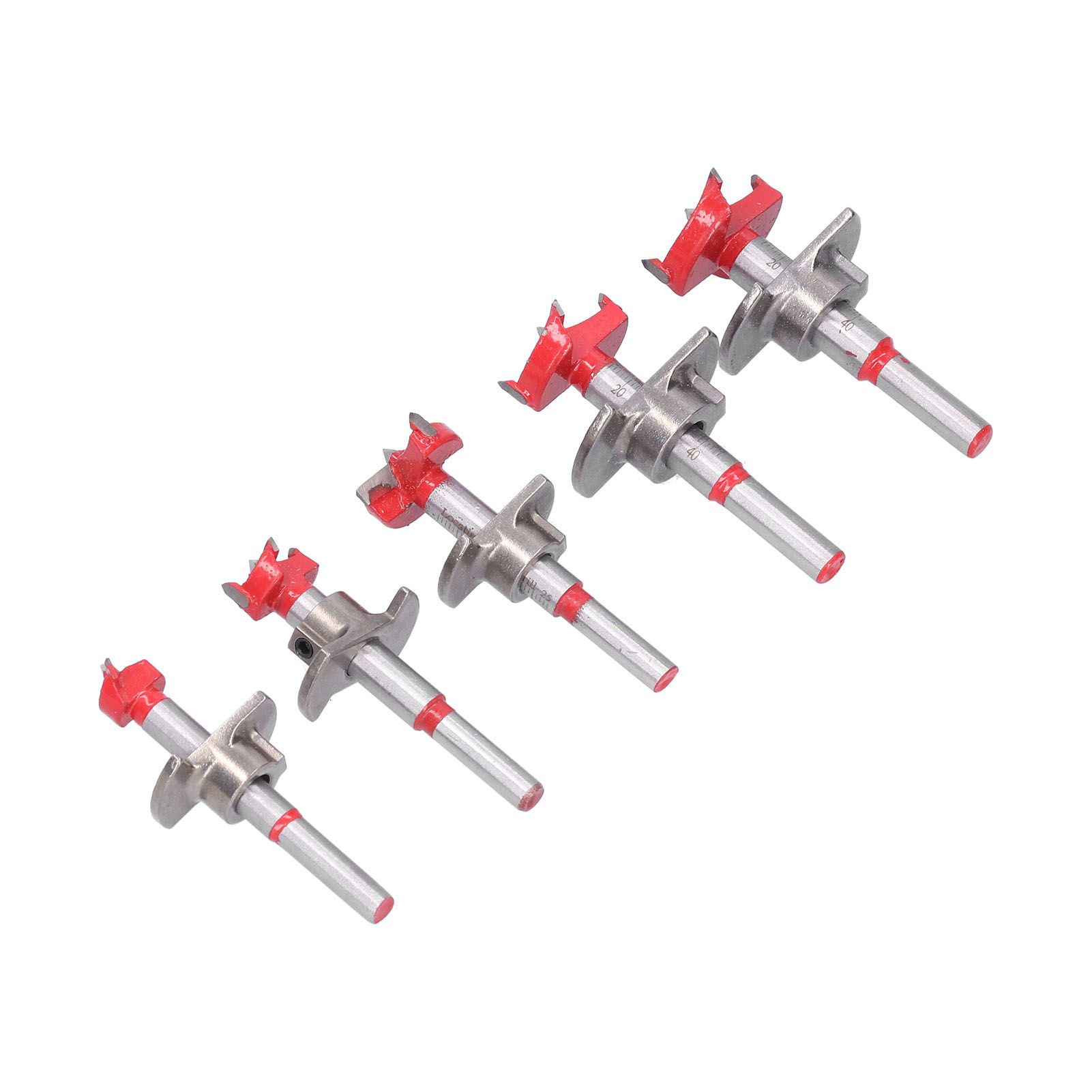 Chenmeng La 5Pcs Forstner Drill Bit Accurate Metal Hole Drilling Set Kit for Furniture Woodworking