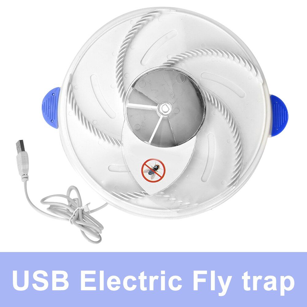 USB Electric Flytrap Effective Automatic Pest Catcher Fly Catcher Device Electric Bug Fly Insect Trap Mosquito Killer мухоловка（white）
