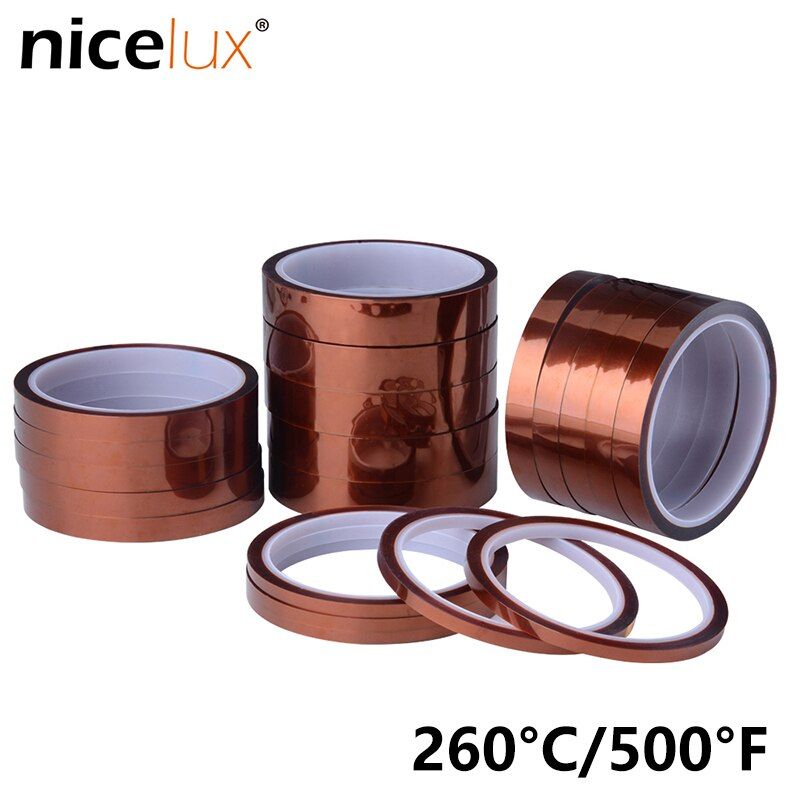 33m High Temperature Heat BGA Resistant Tape Polyimide Adhesive Insulating Adhesive Thermal Insulation Tape 3D printing Board