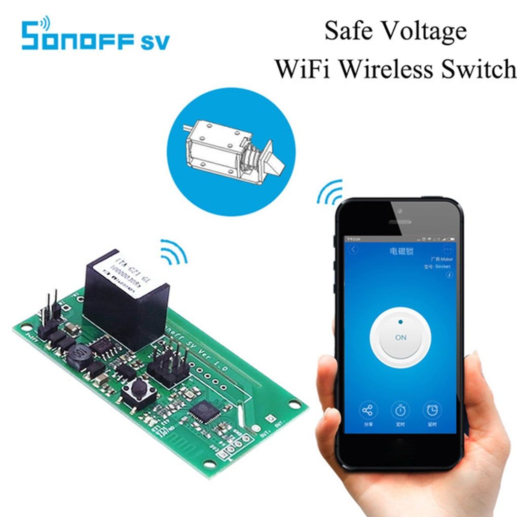 SONOFF SV Voltage Long Distance Remote Timing WiFi Wireless Switch Module for IOS/Android Smart Home