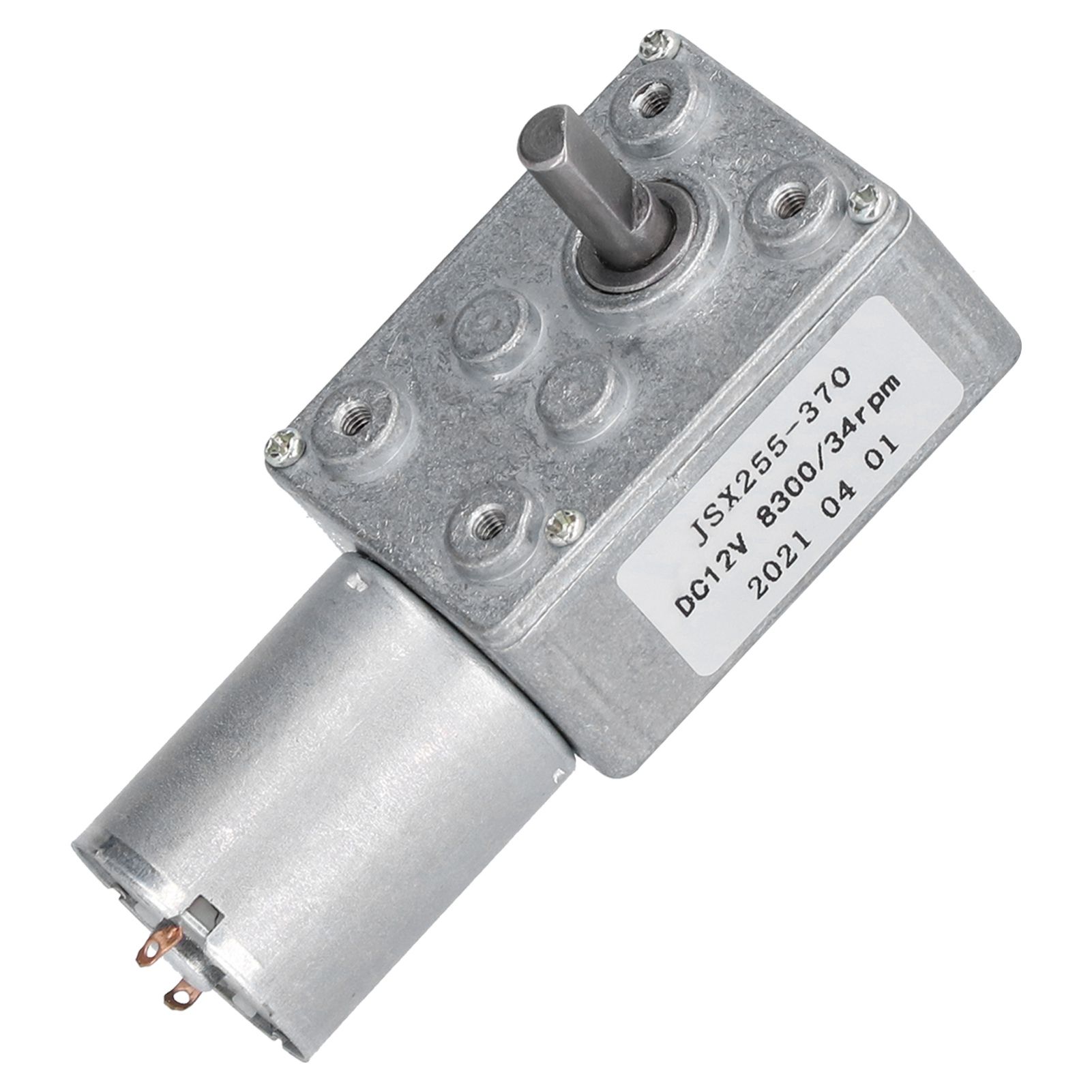 DC Motor 300mA Rated Current Worm Reducer Shaft Machinery For Window Opener 12V