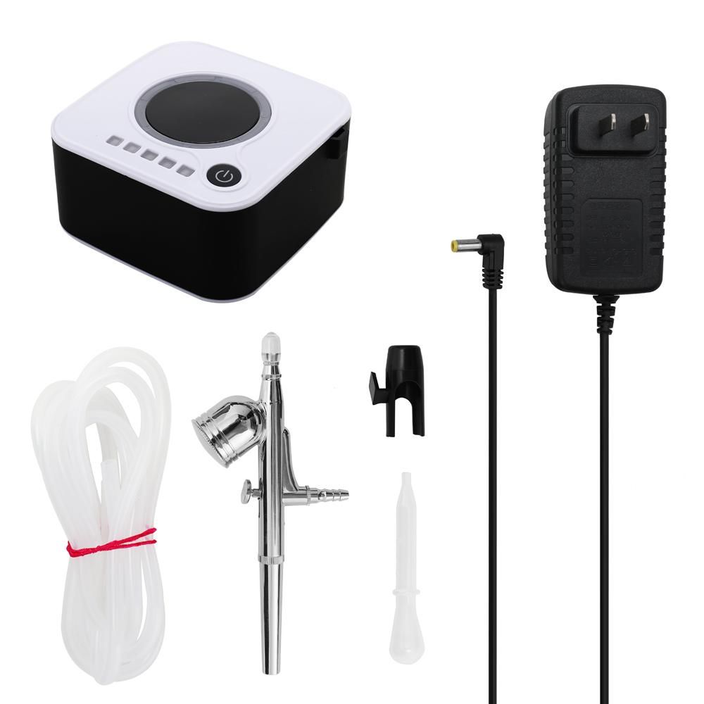 Portable Spray Pump Pen Air Compressor Set for Makeup Art Painting Craft Cake Spray Model Beautiful Airbrush Kits US Plug