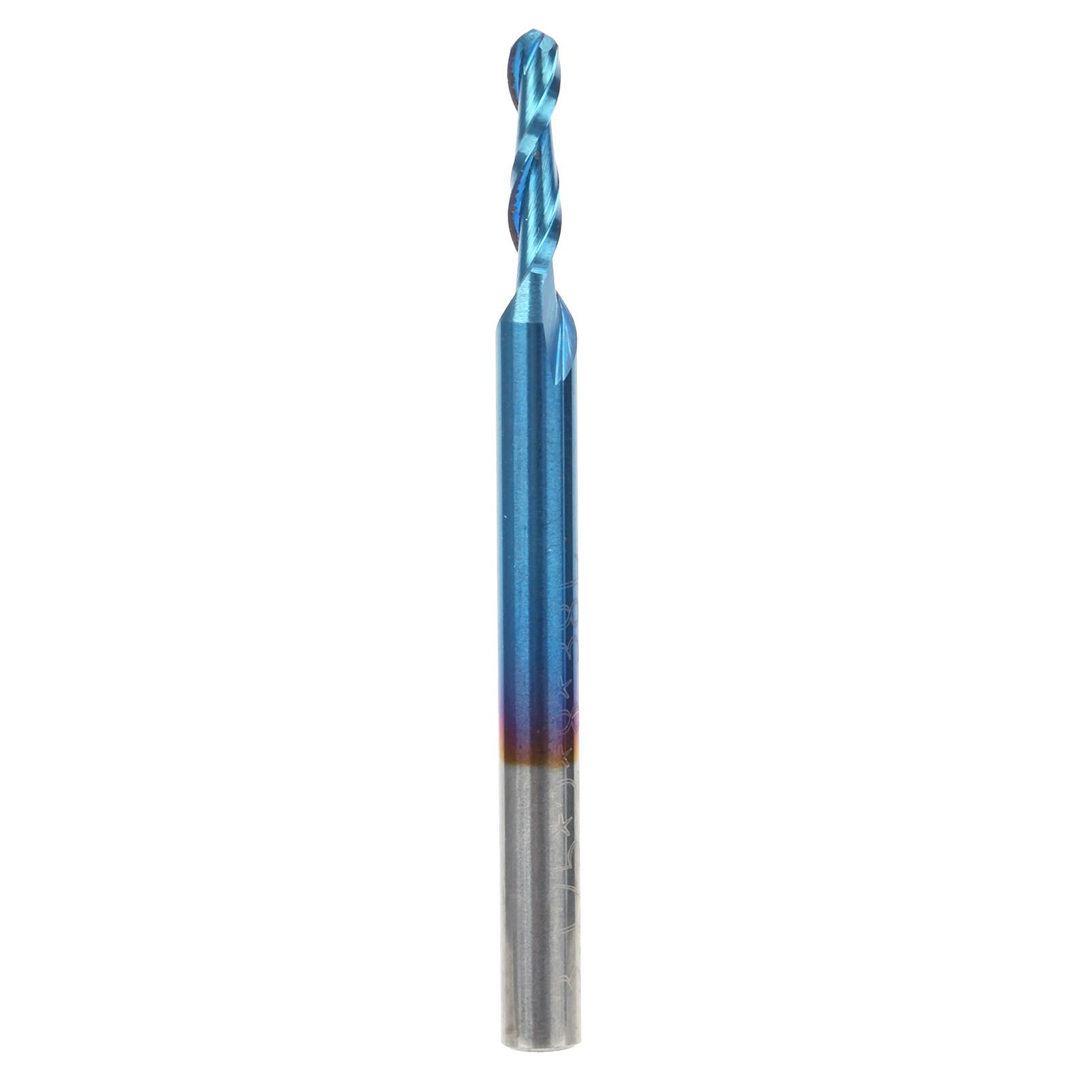 Spiral Ball Nose Drill Industrial Tool 2 Flutes End Mill Durable for Engraving Drilling Cutting Milling
