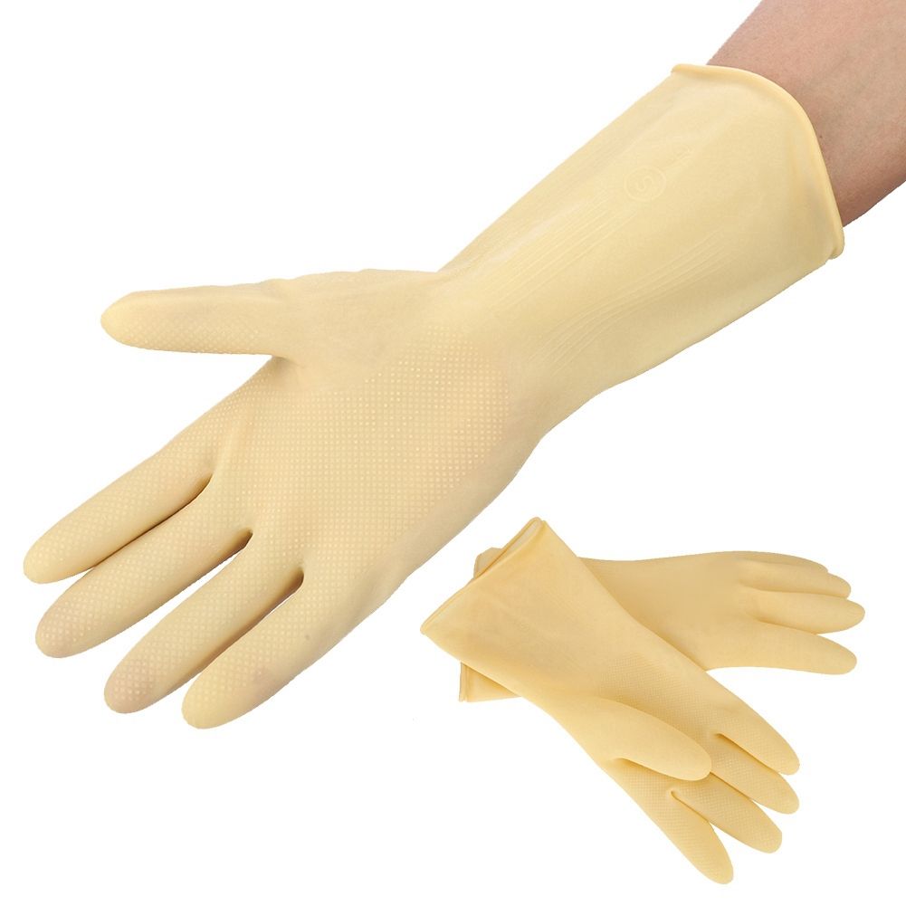 Waterproof Natural Latex Rubber Safety Gloves kitchen Resistant Work