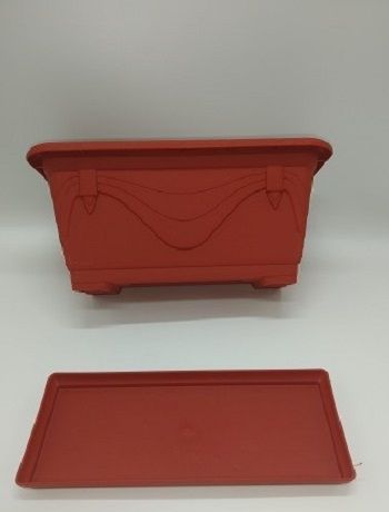 3 Pieces Mini Small Size Seed Plastic Planter With Plastic Tray/Multiple Flower Tub for Plant/Plastic Flower Tub
