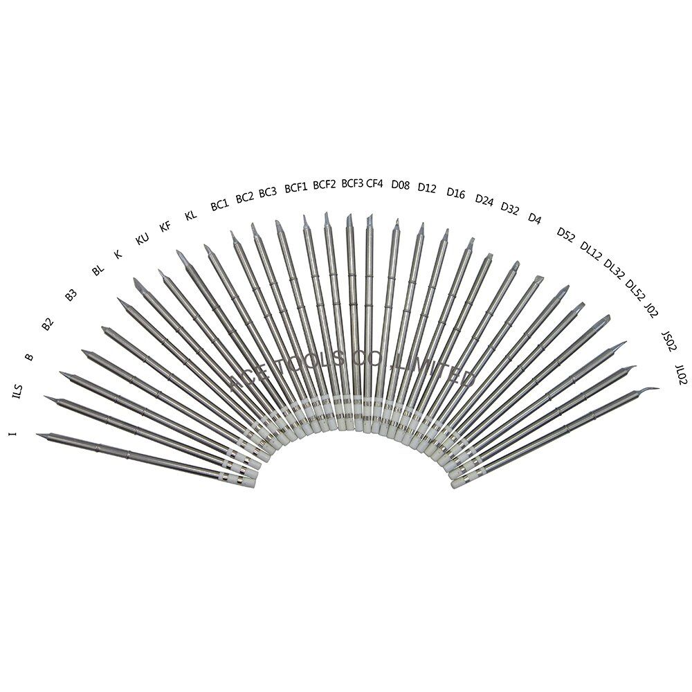 T12 Series Soldering Tip Fit HAKKO FX-951 FX-950 FX-952 FX-9501 FM-2028 FM2027 Iron Replacement Handle Pencil Welding Nozzle Bit