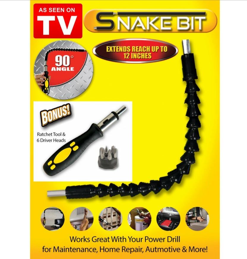 Snake bit 6 in 1 Screw Driver set -New