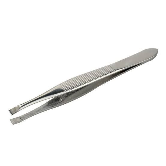 Stainless Steel Tweezers, Chimta - Flattened