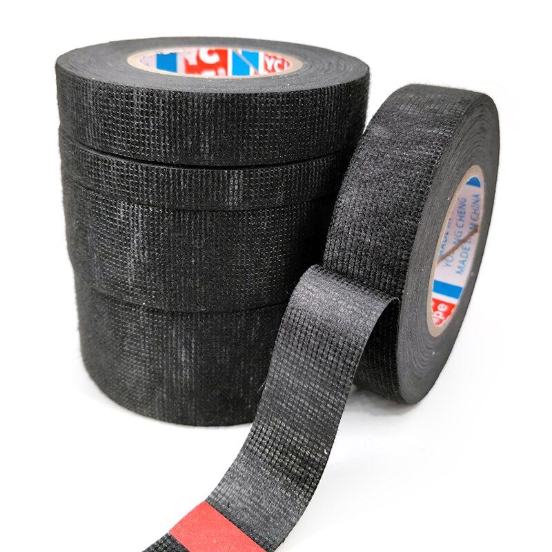 15M Heat-resistant Wiring Harness Tape Looms Wiring Harness Cloth Fabric Tape Adhesive Cable Velvet Tape For Vehicle Car Auto