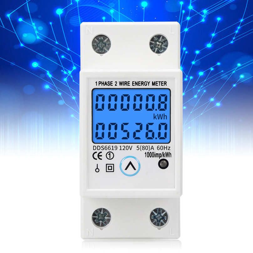 Electric Meter Single-Phase Power Voltage Current Energy 110V 60Hz Useful
