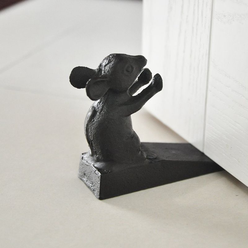 Cast Iron Door Stop - Decorative Rustic Door Stoppers- Stop Your Bedroom, Bath and Exterior Doors 4.5X5.3 inch