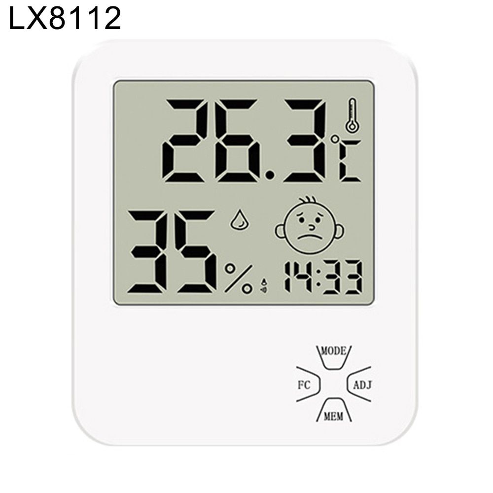 Thermometer Hydrometer Meter Digital Tature Humidity Clock Big LCD Electronic With Stand Hygrometer Humidity Gauge Digital