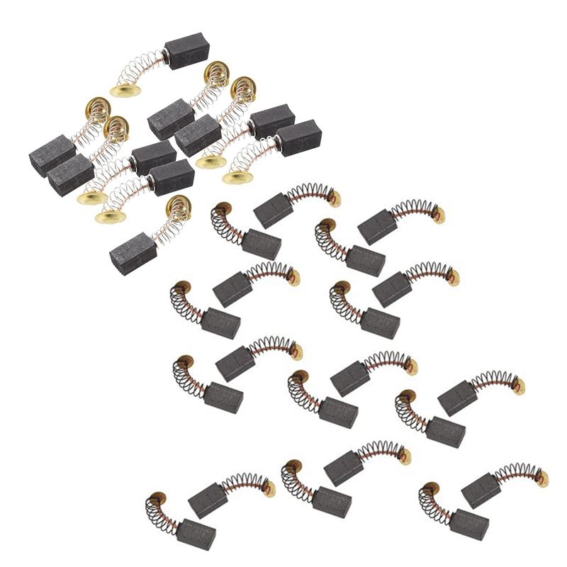 40 Pcs Electric Drill Motor Carbon Brushes, 10 Pair 6.5X7.5X13Mm & 20 Pcs 12X8X5Mm
