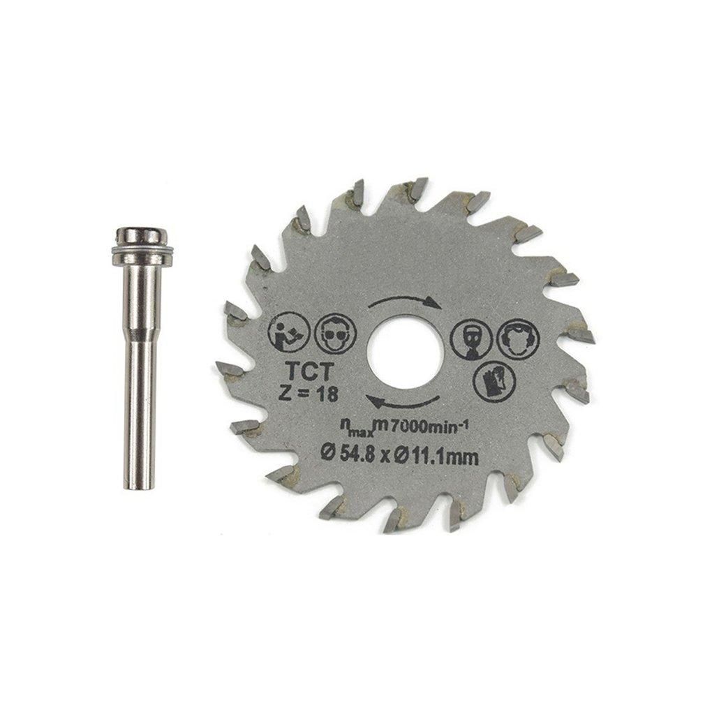 HSS Circular Saw Blade Rotary Tool 54.8mm Mini Wood Cutting Discs with Mandrel