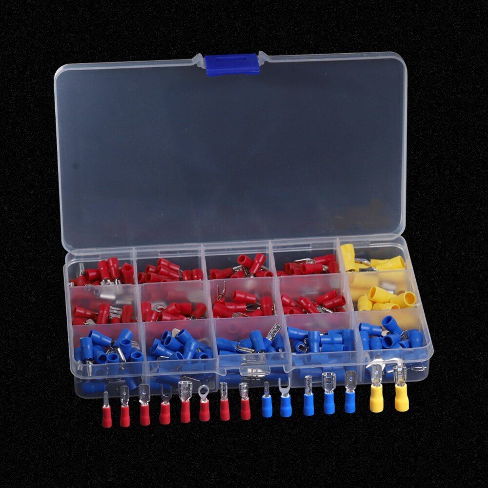 Individual 50 Pcs 22-16 16-14 12-10 AWG Insulated Fork Spade U-Type Wire Connector Electrical Crimp Terminal