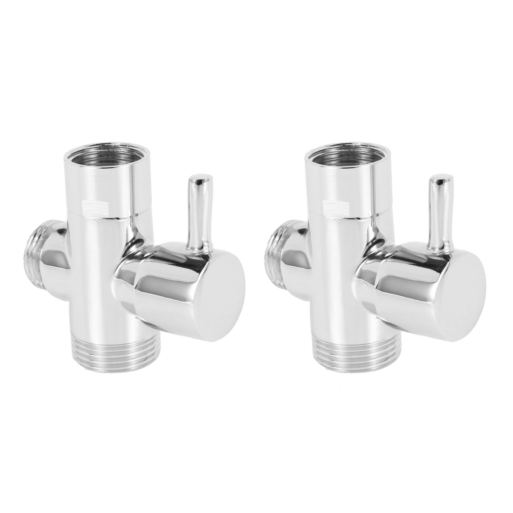 2X SOLID diverter 3-way diverter valve All 1/2 inch IPS shower system spare part, copper chrome plating