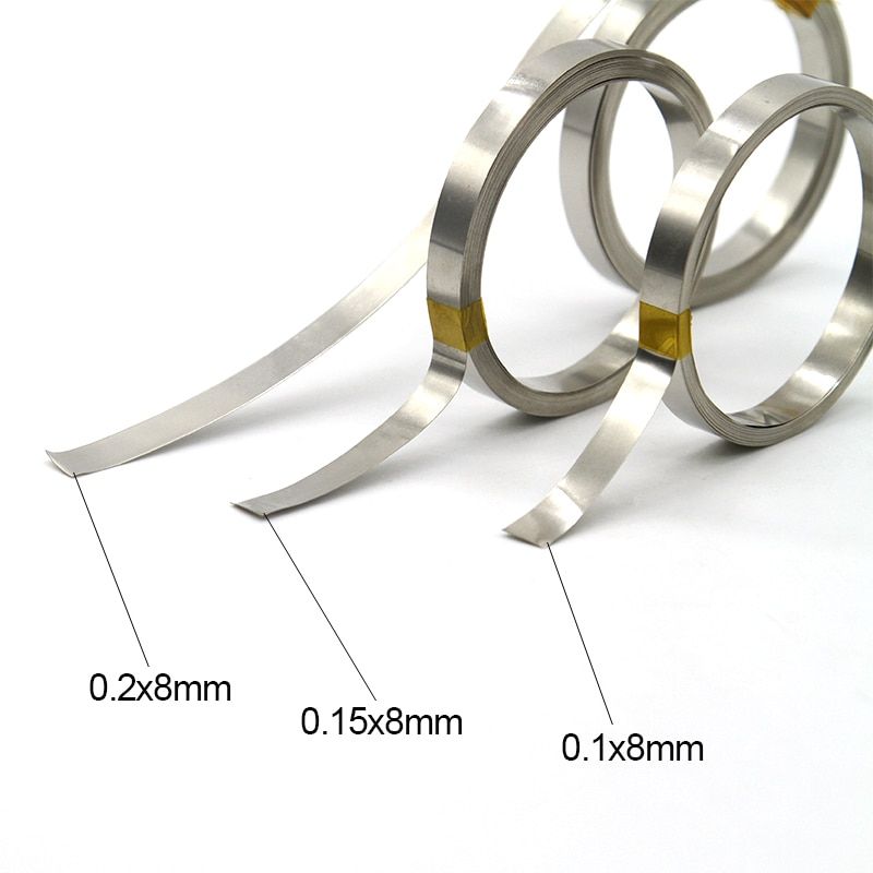 SEQURE Pure Nickel Tap Strip Plate for 18650 26650 32650 AA Cell  Pack Spot Welding With Low Internal Resistance