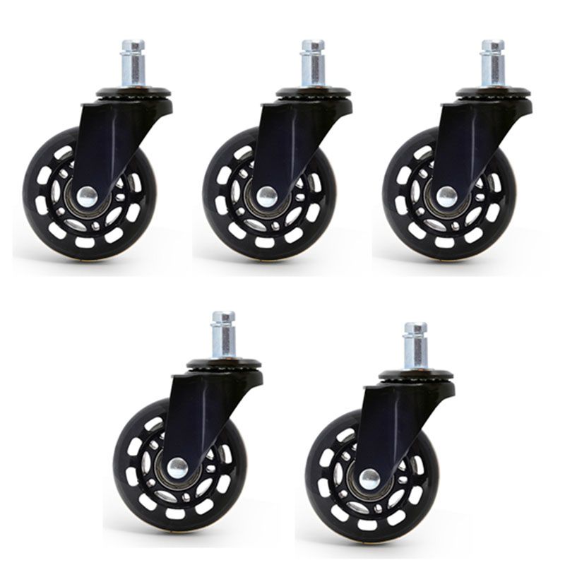 5 PCS Office Chair Caster Wheels Rollerblade Castor Wheel 2.5 Inch