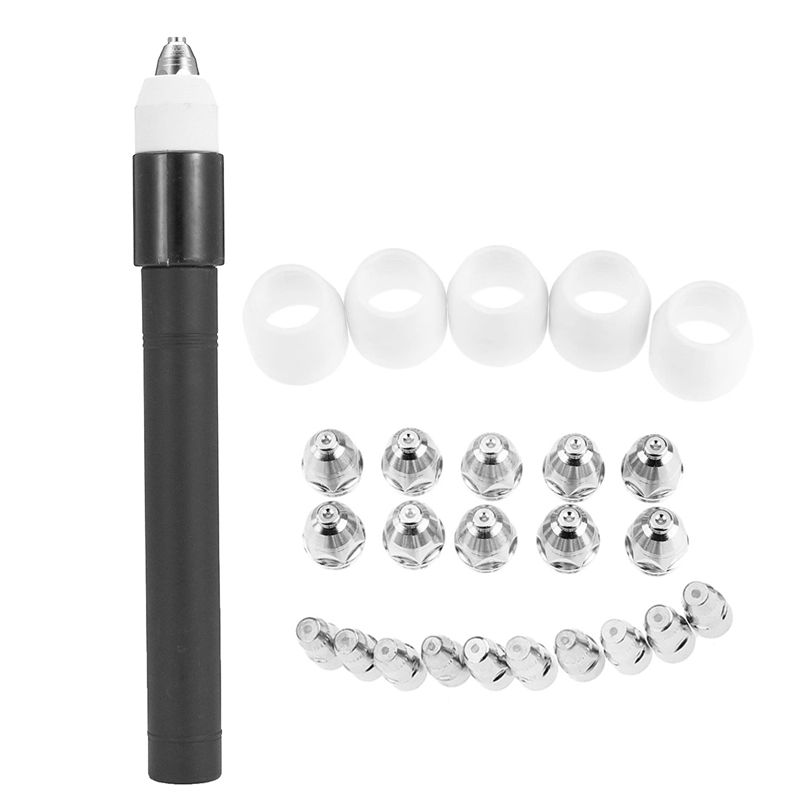 P80 Plasma Machine Cutting Cutter Torch Head Body with 25Pcs Cut80 Lg80 80A Plasma Cutter P80 Cutting Machine Tip