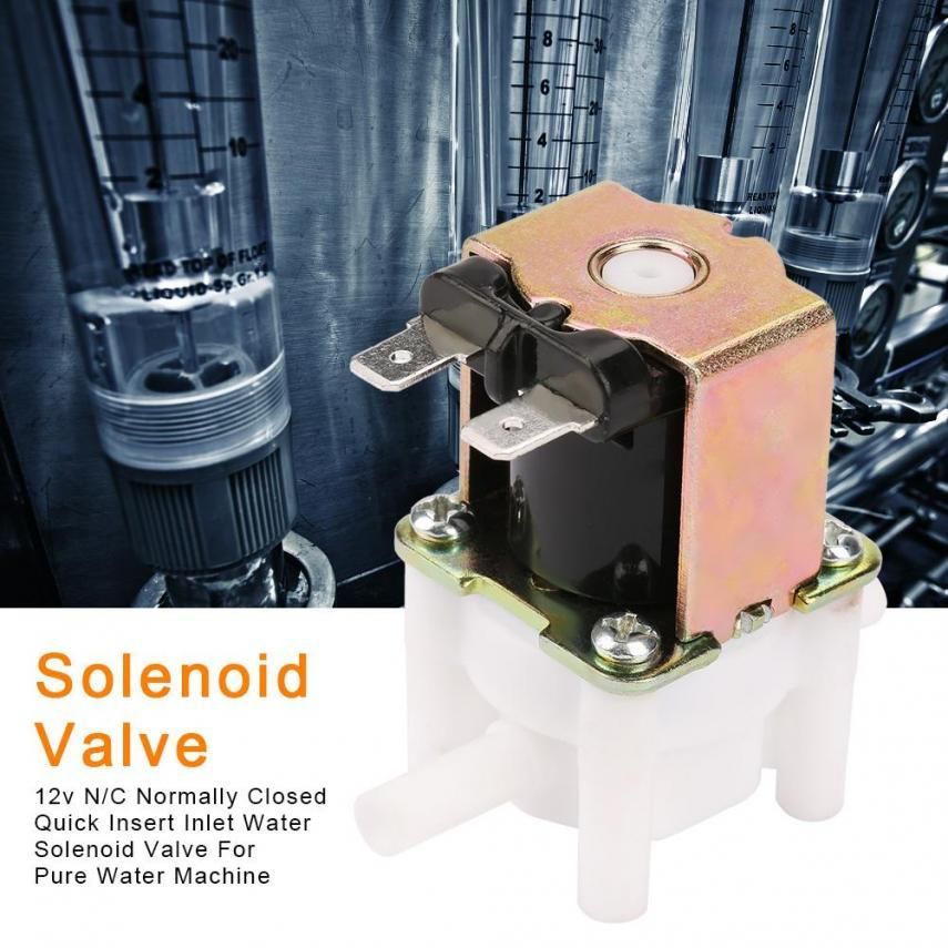 12v N/C Normally G1/2"Quick Electrical Insert Inlet Water Solenoid Valve For Pure M hine/Water Dispense