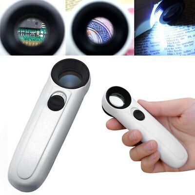 Magnifier with LED Light Handheld Identification Jewelry Jade Magnifier