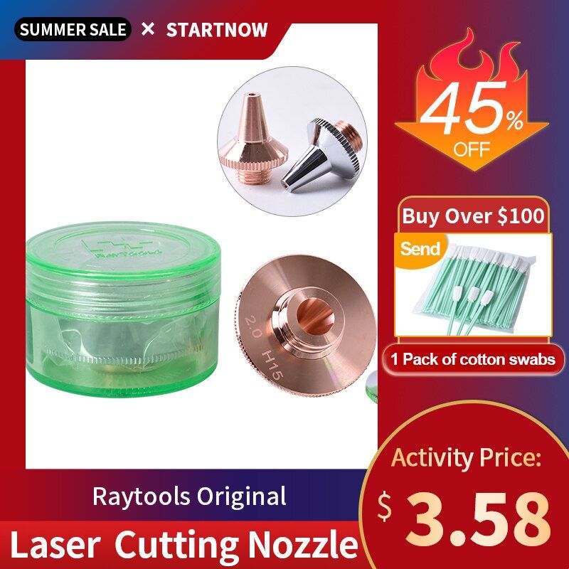 Raytools Laser Nozzles Single Double Layers D32mm Laser Cutting Copper Nozzle For BT240 BM109 Fiber Head Spare Parts