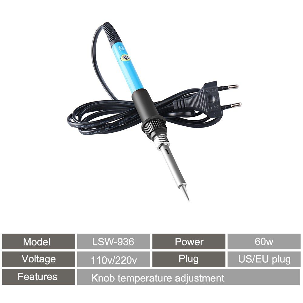 80W US EU Digital Display Soldering Iron 110V/220V 180-480 Celsius Thermostatic Digital-Controlled Soldering Iron Kit Toolkit