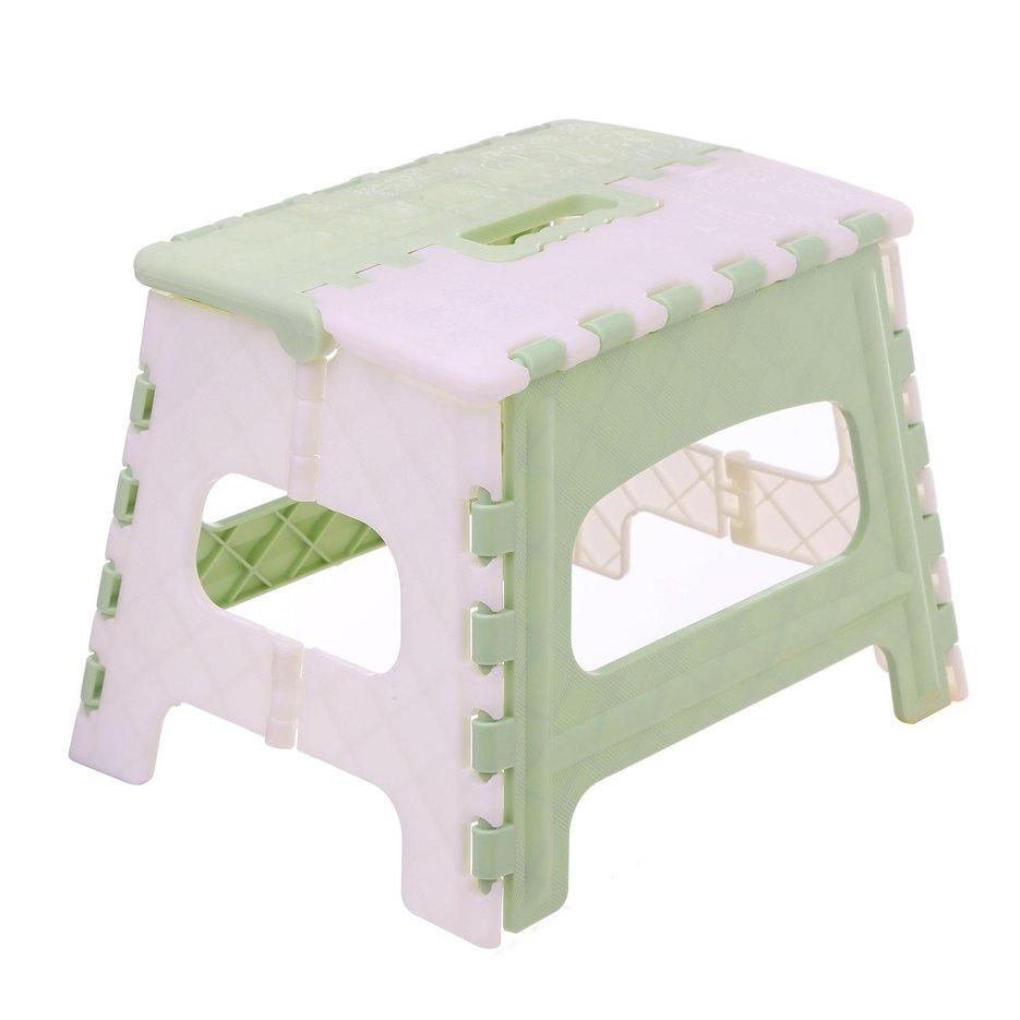 Folding Step Stool Lightweight Step Stool Mini Cartoon Safe Stool for Kitchen, Bathroom, Bedroom, Kids or Adults