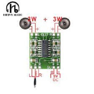 10pc PAM8403 SUPER MINI DIGITAL AMPLIFIER BOARD 2 * 3W CLASS D DIGITAL 2.5V TO 5V