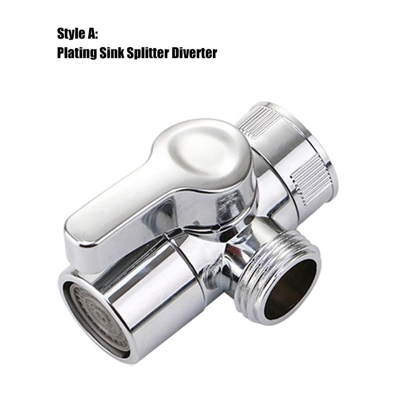 Set Diverter Switching Faucet Extension Shower Valve Electroplating Water Separator PU Telescopic Tube Shower Head With Bracket