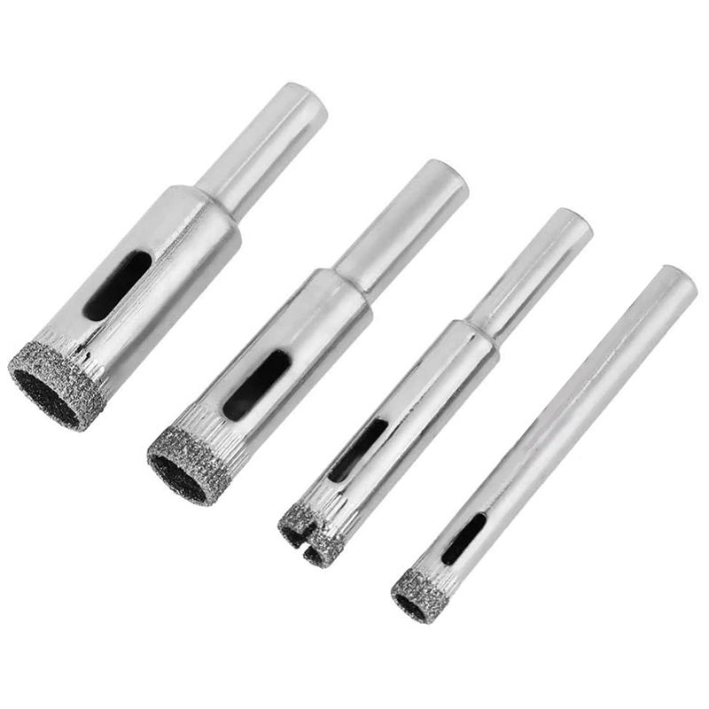 16Pcs Diamond Coated Drill Bit Set Tile Marble Glass Ceramic Hole Saw Drilling Bits for Power Tools 6-50mm