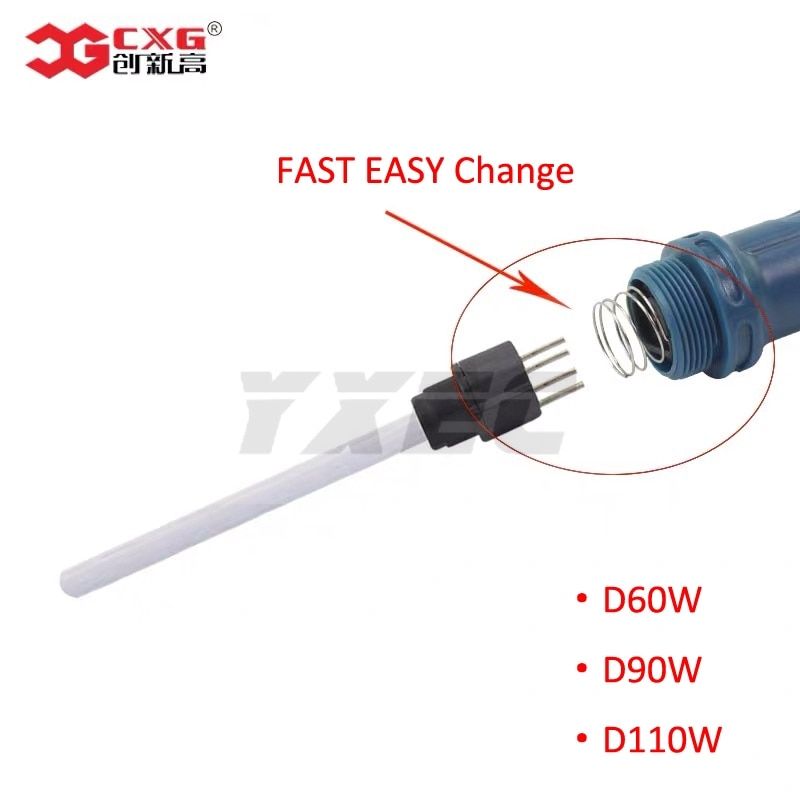 CXG D60W D90W D110W Ceramics Heating Element Heater Core Plug-in Connect Heater Element 60W/90W/110W YXEC 220V 110V 60W 90W 110W