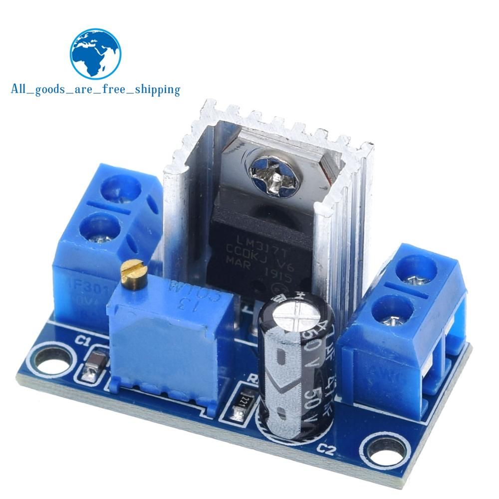TZT LM317 DC-DC Converter Buck Step Down Circuit Board Module Linear Regulator LM317 Adjustable Voltage Regulator Power Supply