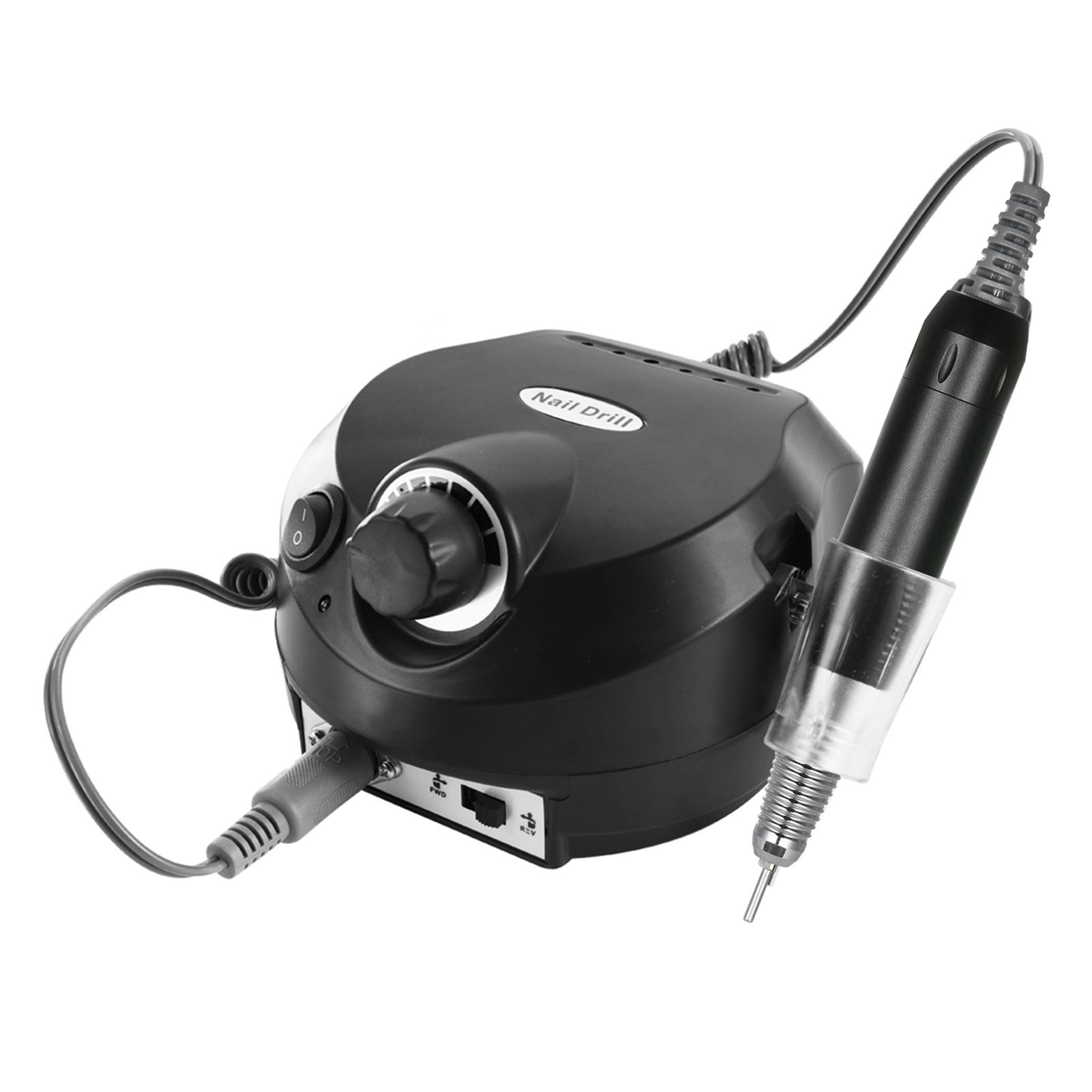 Professional Electric Nail Drill Machine 30000RPM E-file Electric Nail File Grinder Polisher Kit Manicure Pedicure Drill for Acrylic Gel Nails EU Plug Black