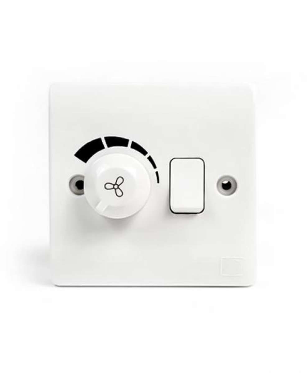 Fan Regulator Dimmer Economy With Switch White