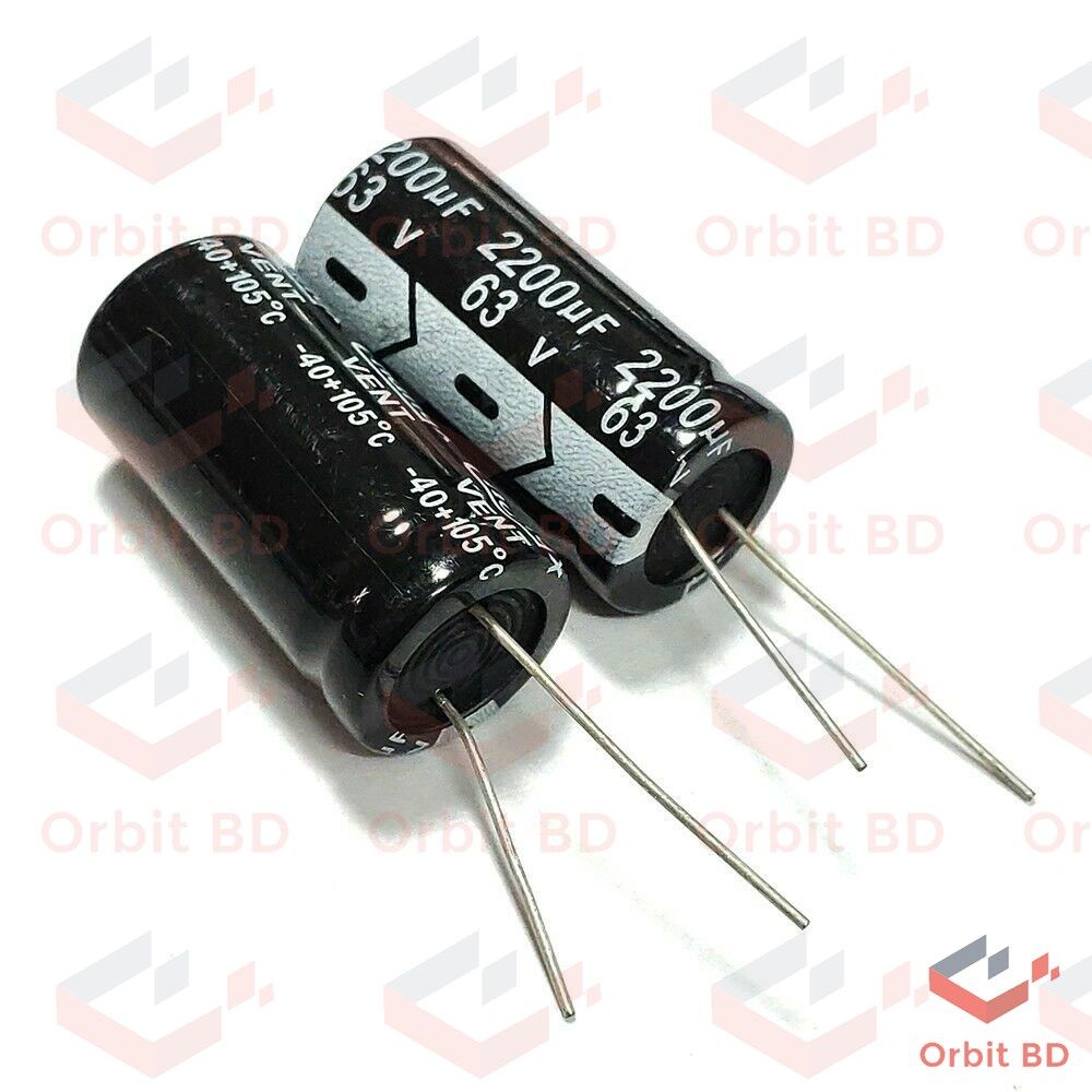 Radial 2200uF Electrolytic Capacitor 63V-5Pcs