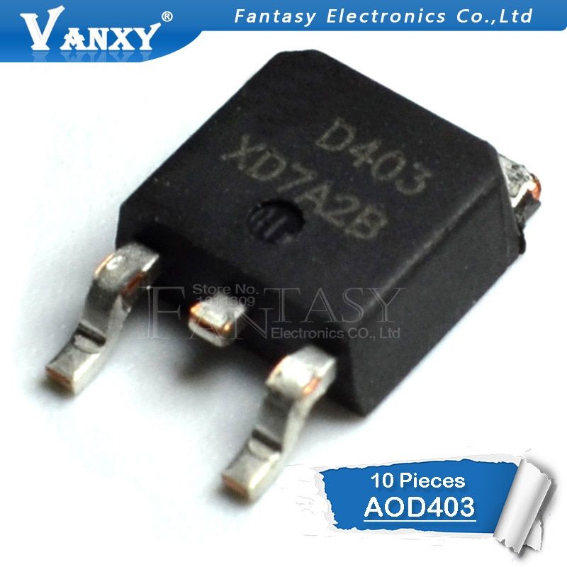 10PCS D403 TO252 AOD403 TO-252 and IC