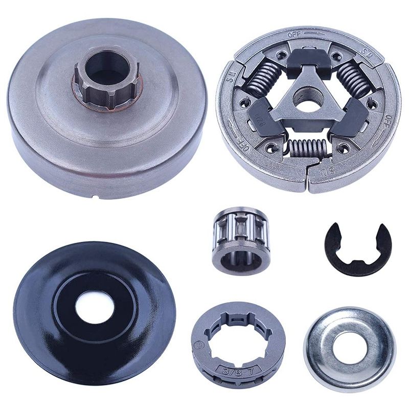 3/8 Clutch Drum Rim Sprocket Needle Bearing Kit for Stihl 044 046 MS440 MS460 MS461 MS441 MS361 MS362 MS362C Chainsaw - silver