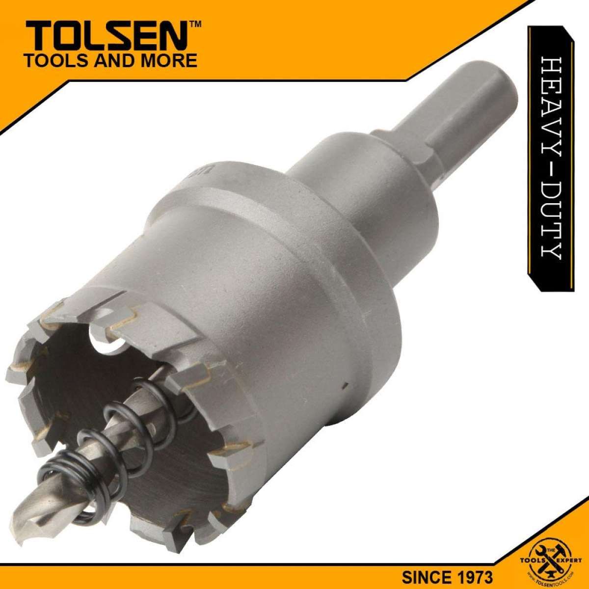 TOLSEN 75mm TCT Hole Saw For Stainless Steel Metal Alloy Special Carbide tip 3 - Ply Cutters Model No: 75975