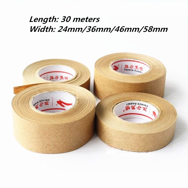 Roll 30m Kraft Paper Tape Bundled Adhesive Paper Tapes Sealed Water Activated Carton Painting Sticker For Art painting tape