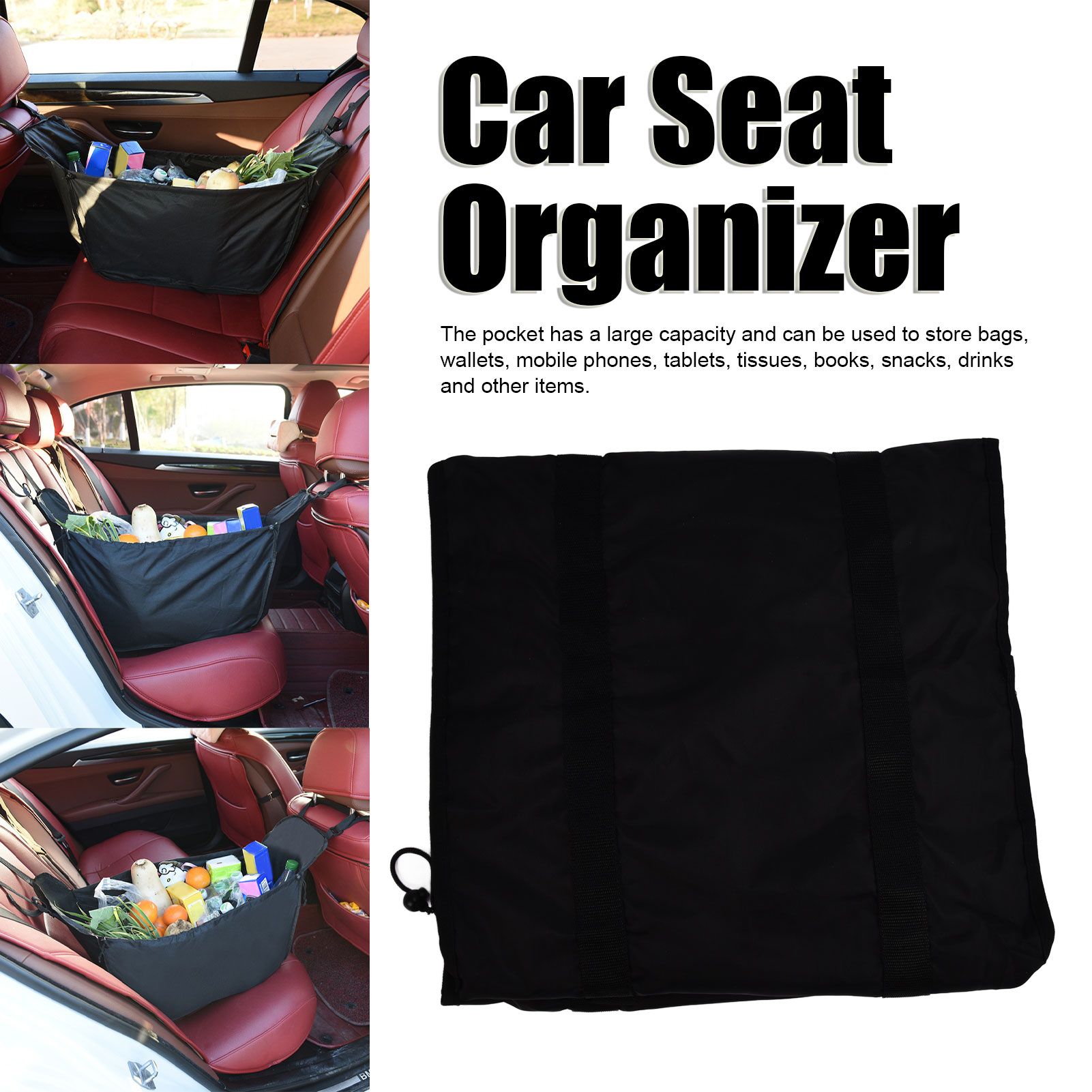 Car Storage Shopping Bag Adjustable Oxford Cloth Portable for Travel
