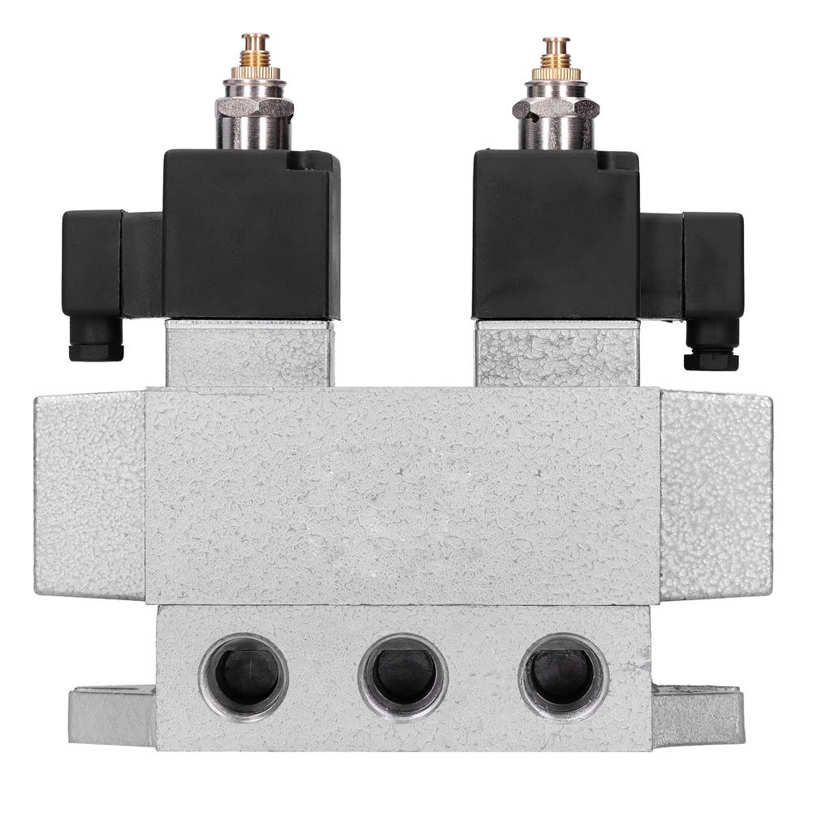 G3/8in Solenoid Valve 3 Position 5 Way Double Electric Control Pneumatic Equipment K35D2H‑10