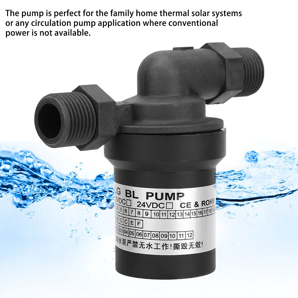 24v 18W DC Brushless Solar High Temperature Water for Heater