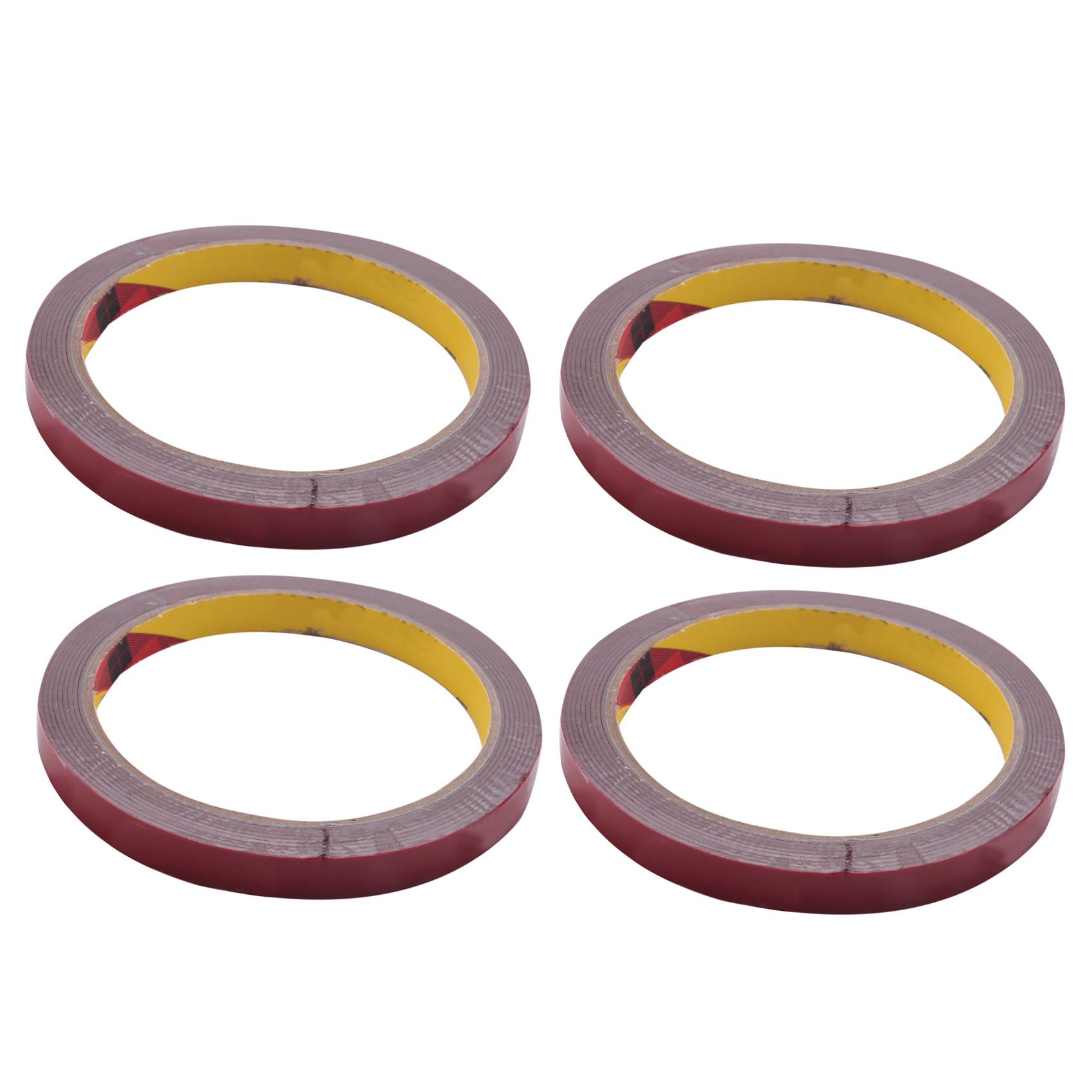 4X Strong Permanent Double Sided Super Sticky Foam Tape Roll for Vehicle Car, Red 10MMx3Meter