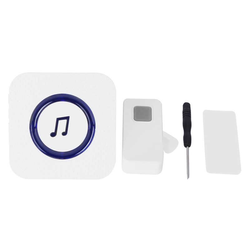 Himeng La Wireless Doorbell Door Bell Alarm with 5‑Level Volume 55 Tones for Home AC110‑260V