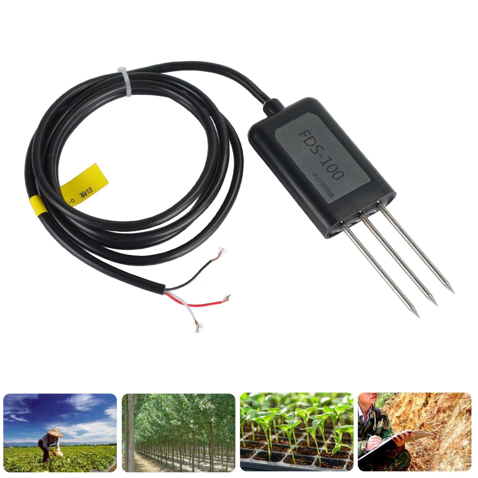 IP68 Soil Moisture Sensor Humidity Transducer for Garden Greenhouse Agriculture 0‑100% 2s Response
